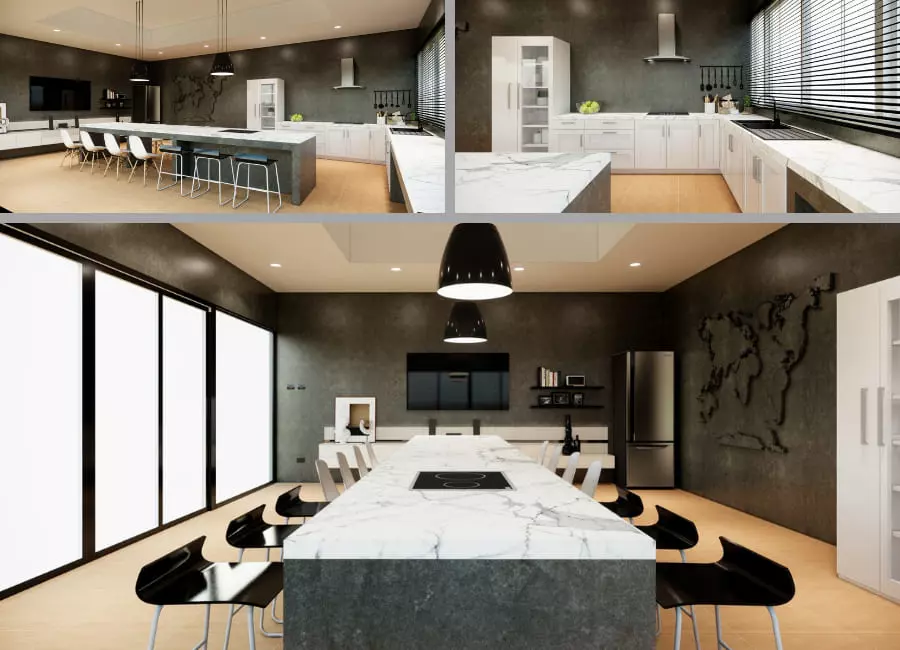 งานออกแบบห้องครัว 3D